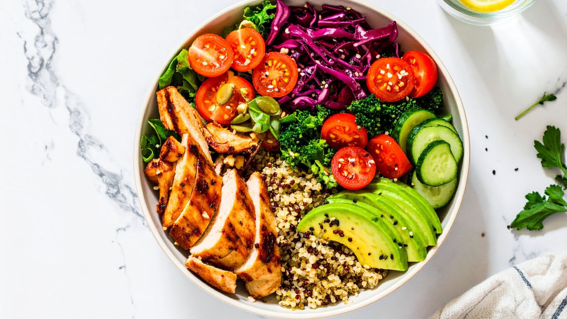 Fresh wholesome nutrition spread